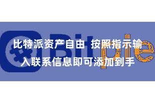 比特派资产自由  按照指示输入联系信息即可添加到手